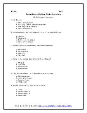 Biomes Worksheet PDF Answer Key: Complete with ease | airSlate SignNow