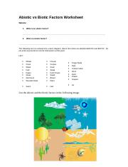 abiotic vs biotic factors worksheet-1-2 - Abiotic vs Biotic ...