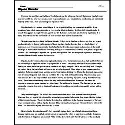 bipolar disorder worksheet