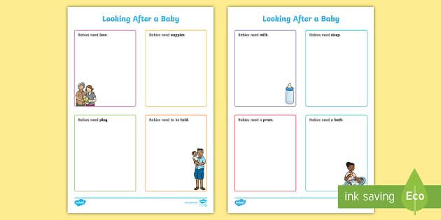 birth of baby worksheet