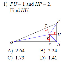 Properties of Triangles - Angle bisectors Worksheets