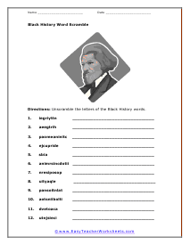 black history month spiral puzzle worksheet answers
