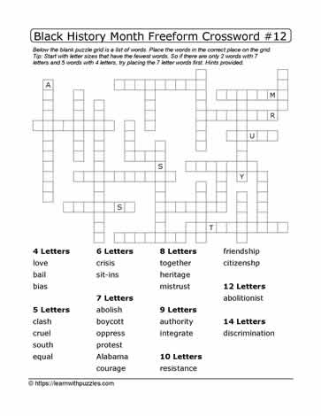 black history month spiral puzzle worksheet answers