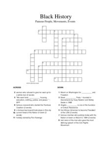 black history month spiral puzzle worksheet answers