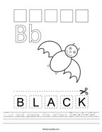Black Worksheets - Twisty Noodle