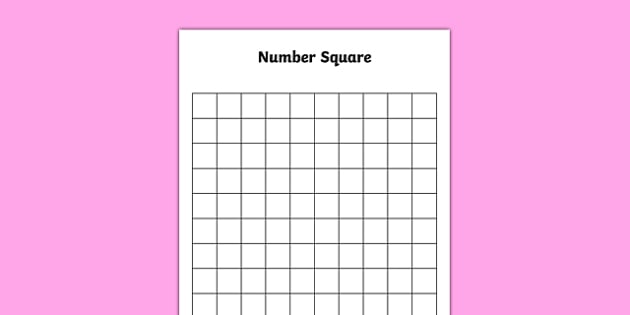 blank 100 grid worksheet