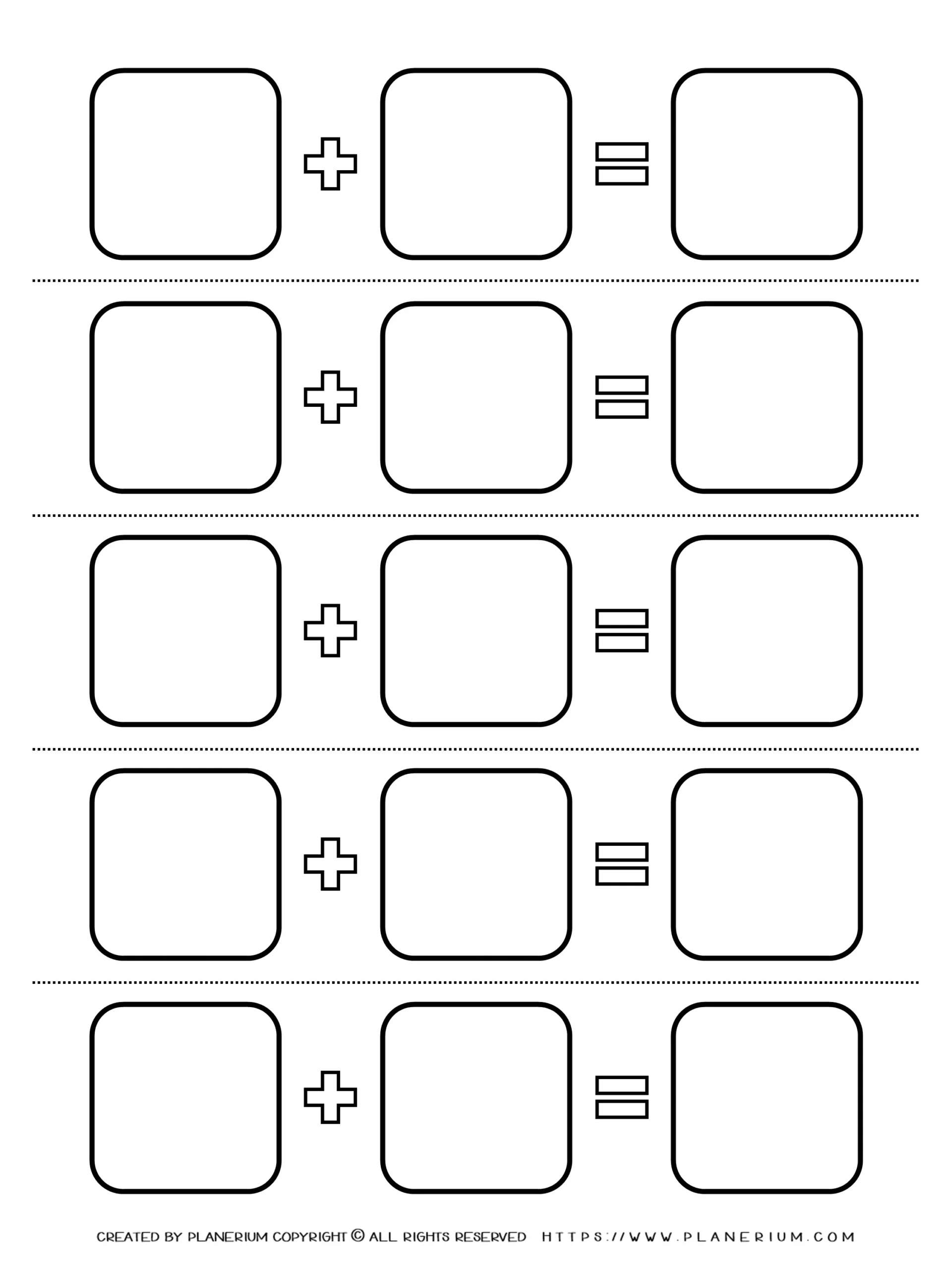 All Seasons Worksheet Numbers Addition Template Planerium 
