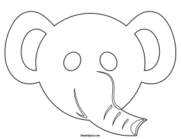 blank animal masks templates