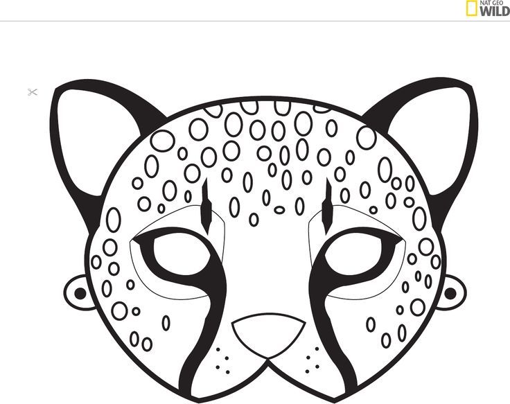blank animal masks templates