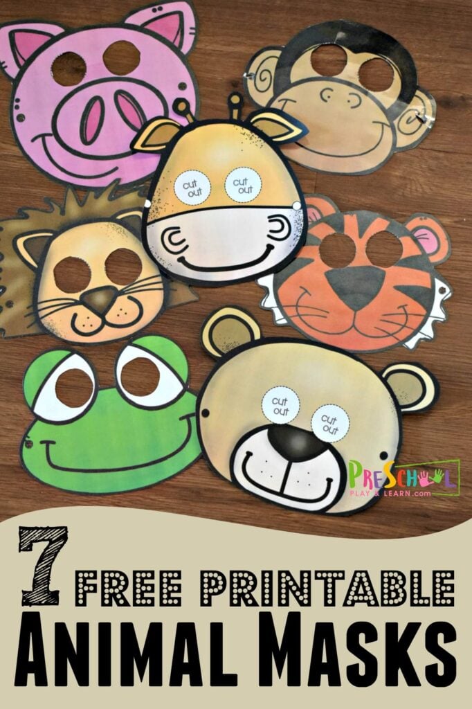 blank animal masks templates