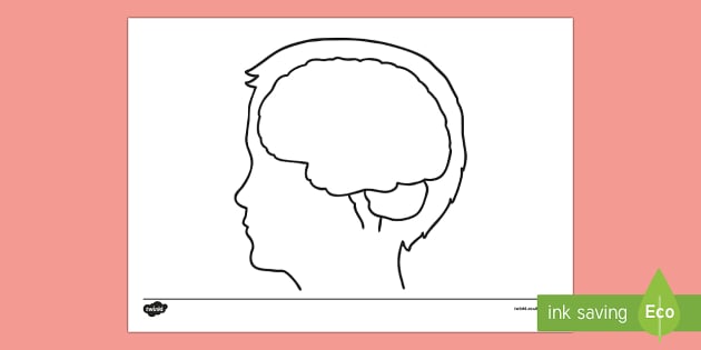 Blank Template Brain Worksheet (teacher made) - Twinkl