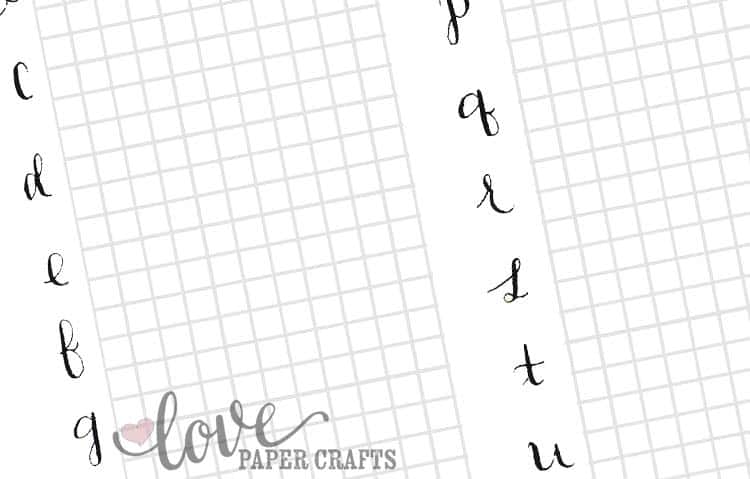 Free Printable Calligraphy Alphabet Practice Sheets
