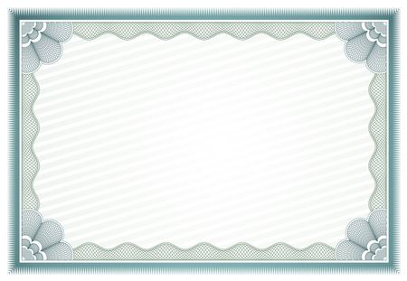 blank certificates with borders