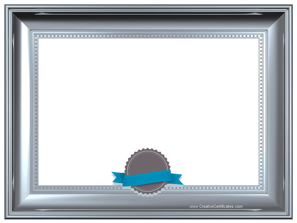 blank certificates with borders