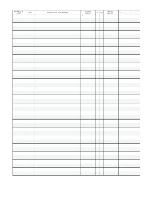 blank check register worksheet