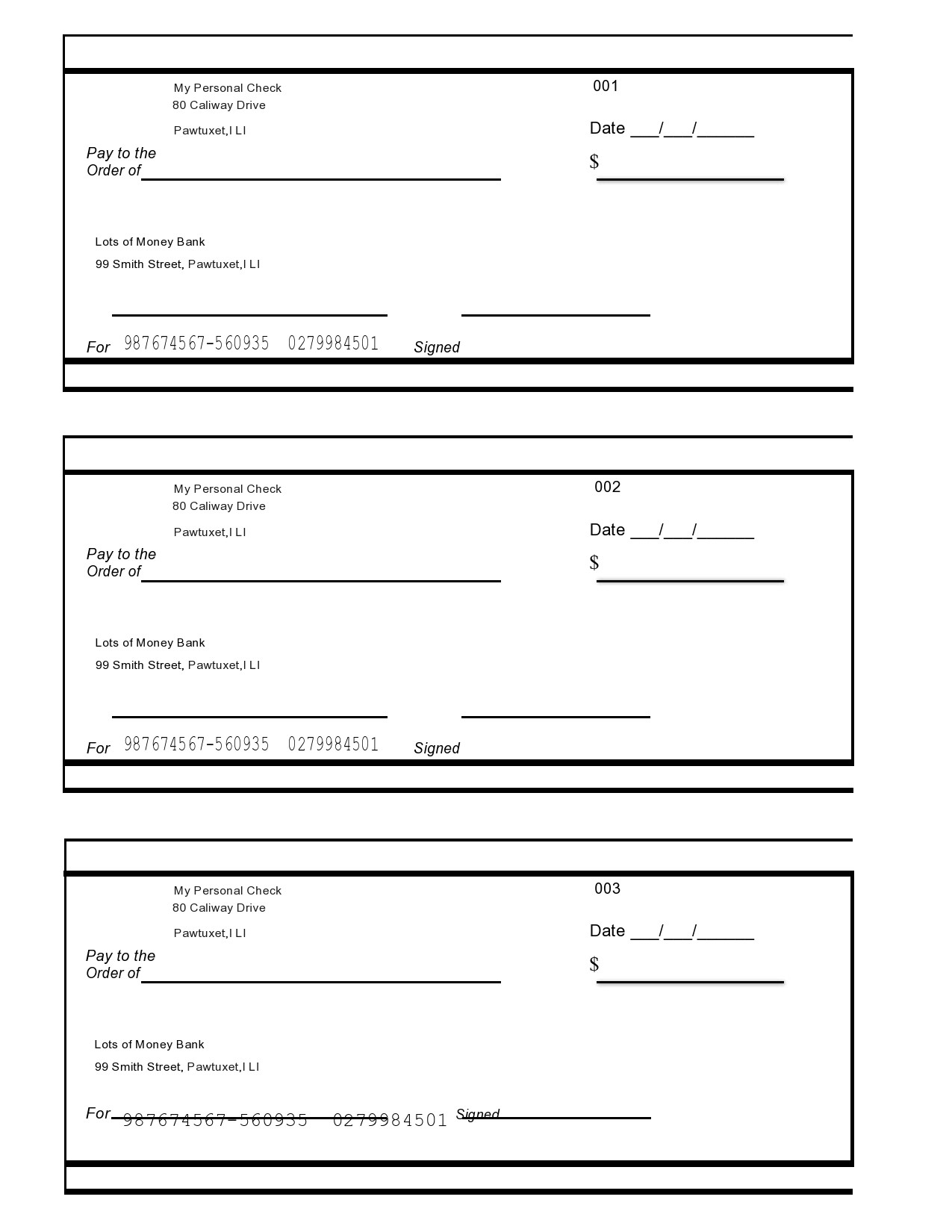 23 Blank Check Templates (Real &  Fake) ᐅ TemplateLab
