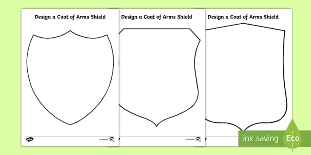 blank coat of arms worksheet