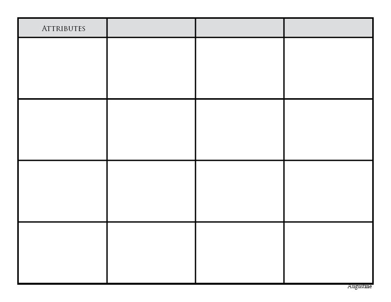 Compare / Contrast Matrix - Vocabulary Strategies