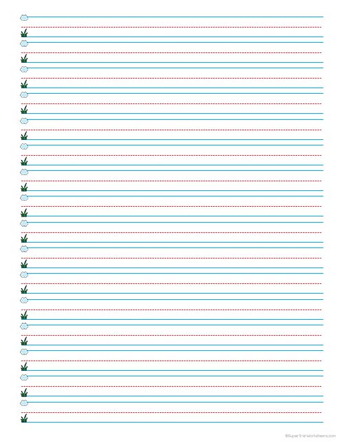 Handwriting Paper -Worksheets Library