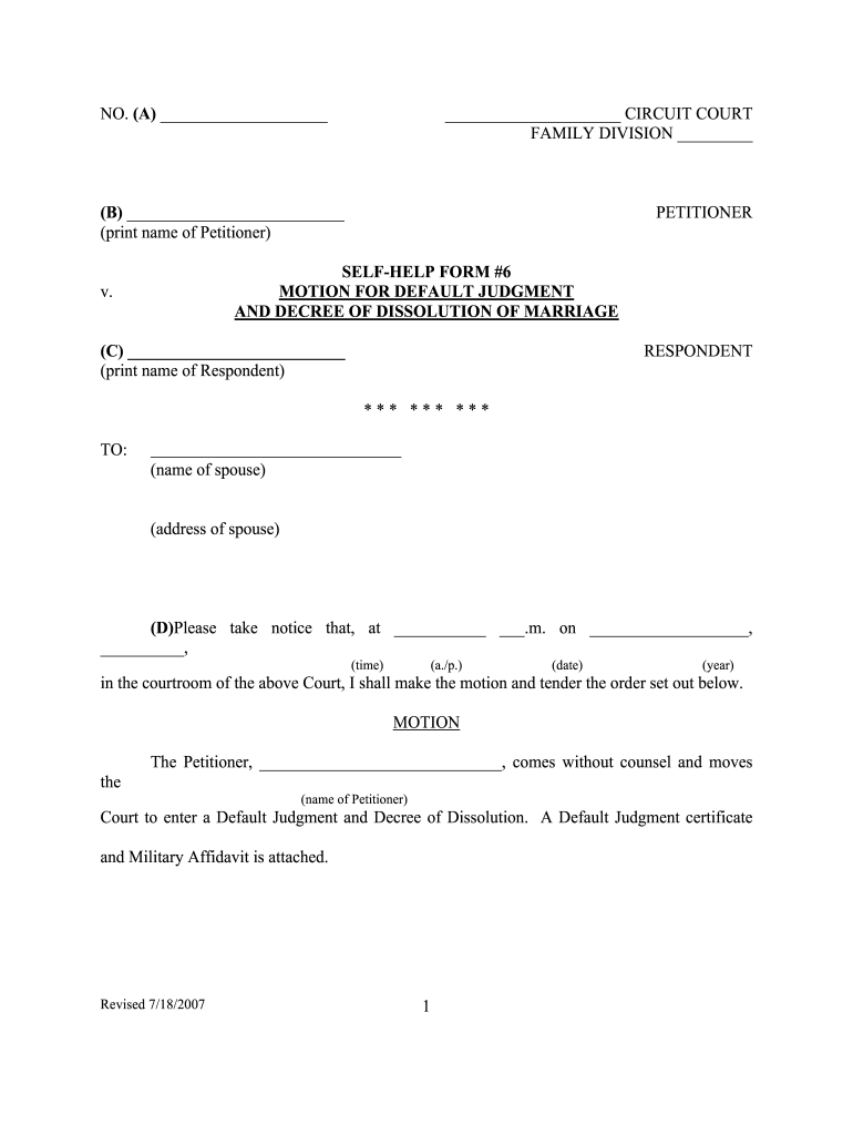 Printable Divorce Papers - Fill Online, Printable, Fillable, Blank ...