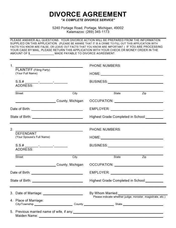49 Editable Marital Settlement Agreements (Word/PDF) ᐅ TemplateLab