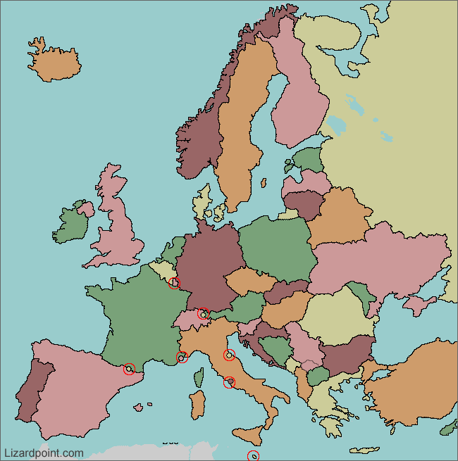 Test your geography knowledge - Europe: countries quiz | Lizard ...