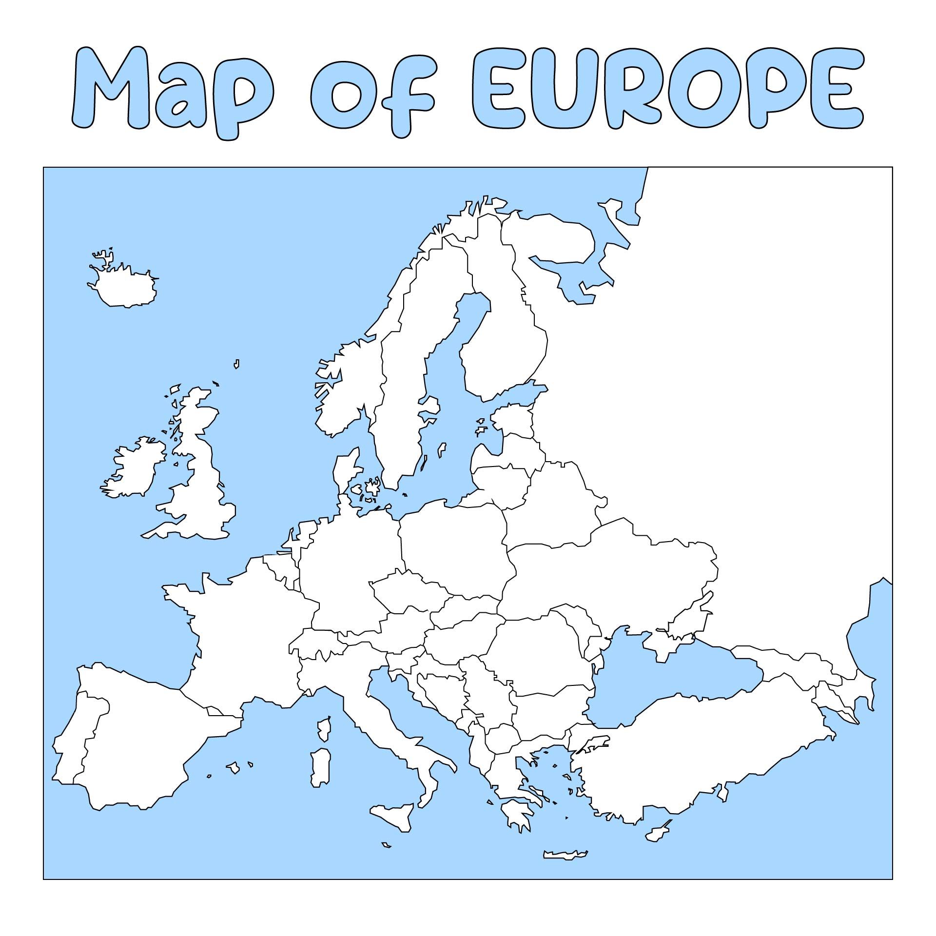 blank europe map quiz pdf