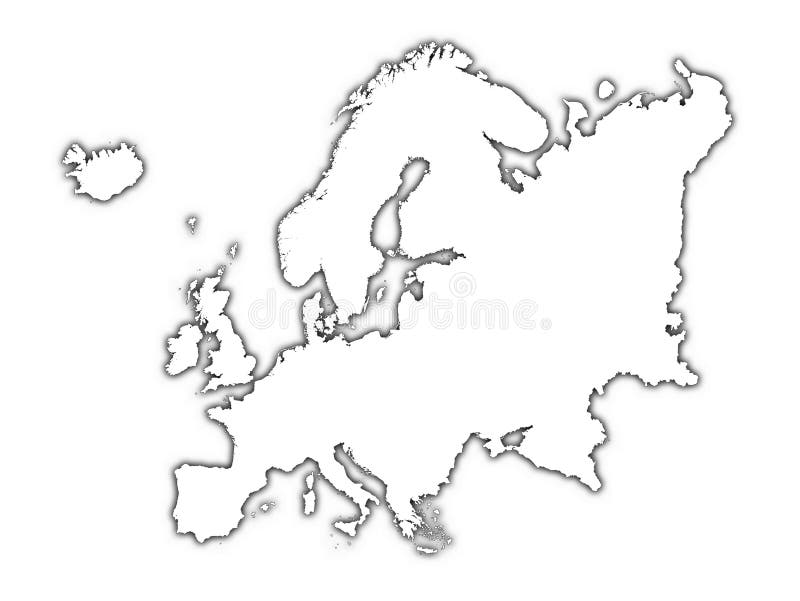Europe Outline Map Shadow Stock Illustrations - 3,185 Europe ...