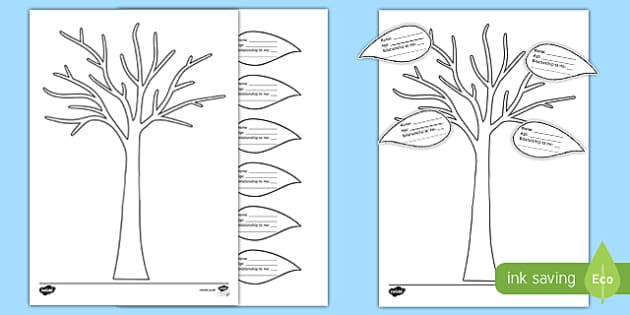 Printable and Simple Family Template | Twinkl (teacher made)