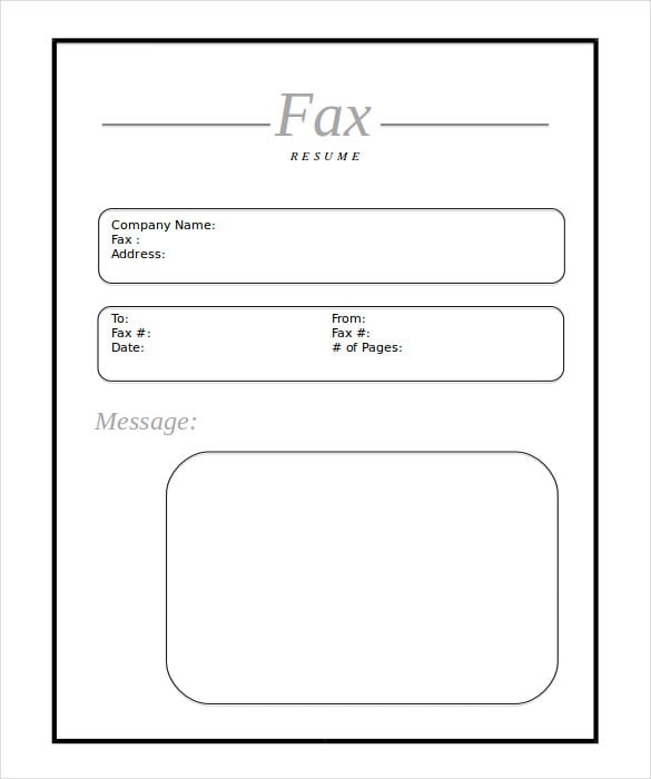 blank fax cover sheet printable pdf