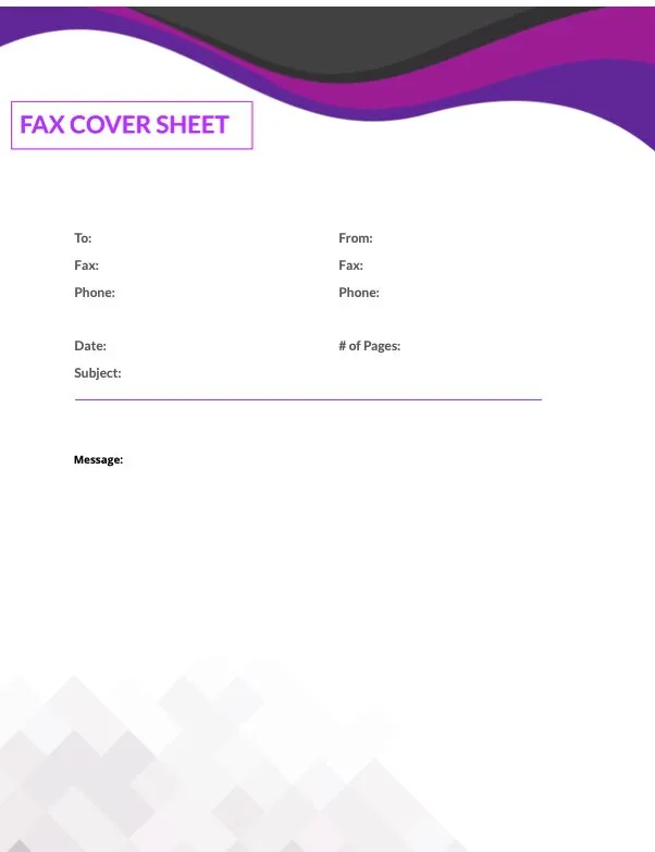 Printable Fax Cover Sheet Templates - Fax.Plus