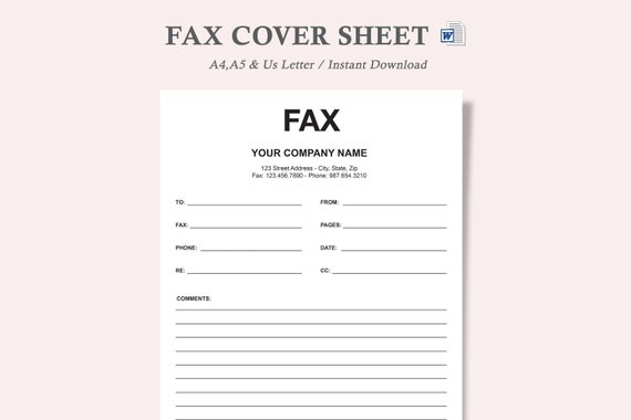 Fax Cover Sheet,fax Cover Sheet Template,fax Cover Sheet Template ...