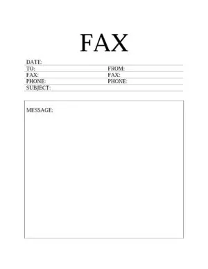 FREE Editable Fax Cover Sheet Template | Word-PDF-Excel-Image