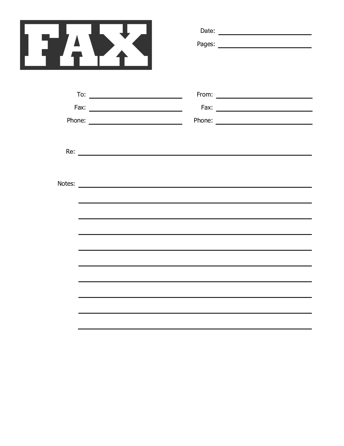 Free Fax Cover Sheets | FaxBurner