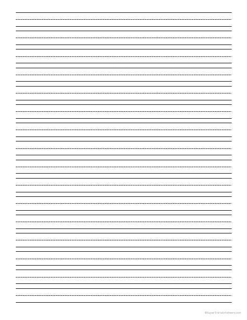 blank handwriting page