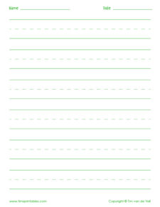 blank handwriting printables
