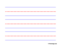 Blank Handwriting Practice Sheets - Freeology