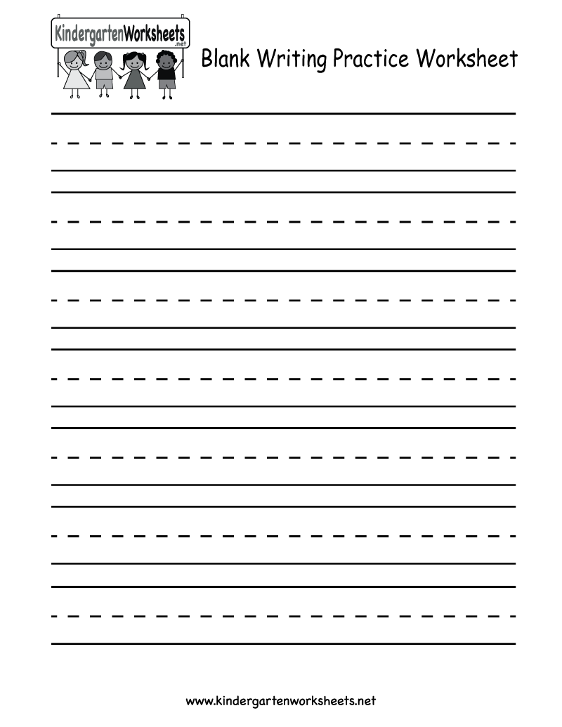 blank handwriting worksheet for