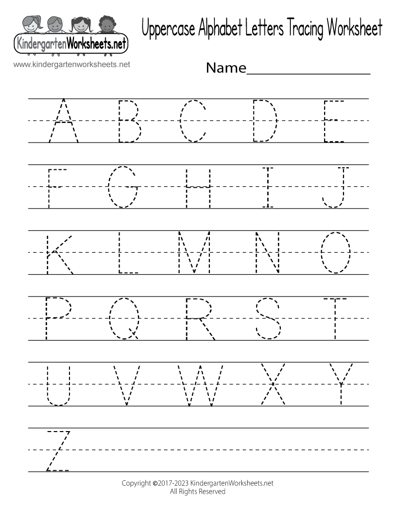 blank kindergarten writing worksheet