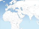 Europe and Middle East free editable base map