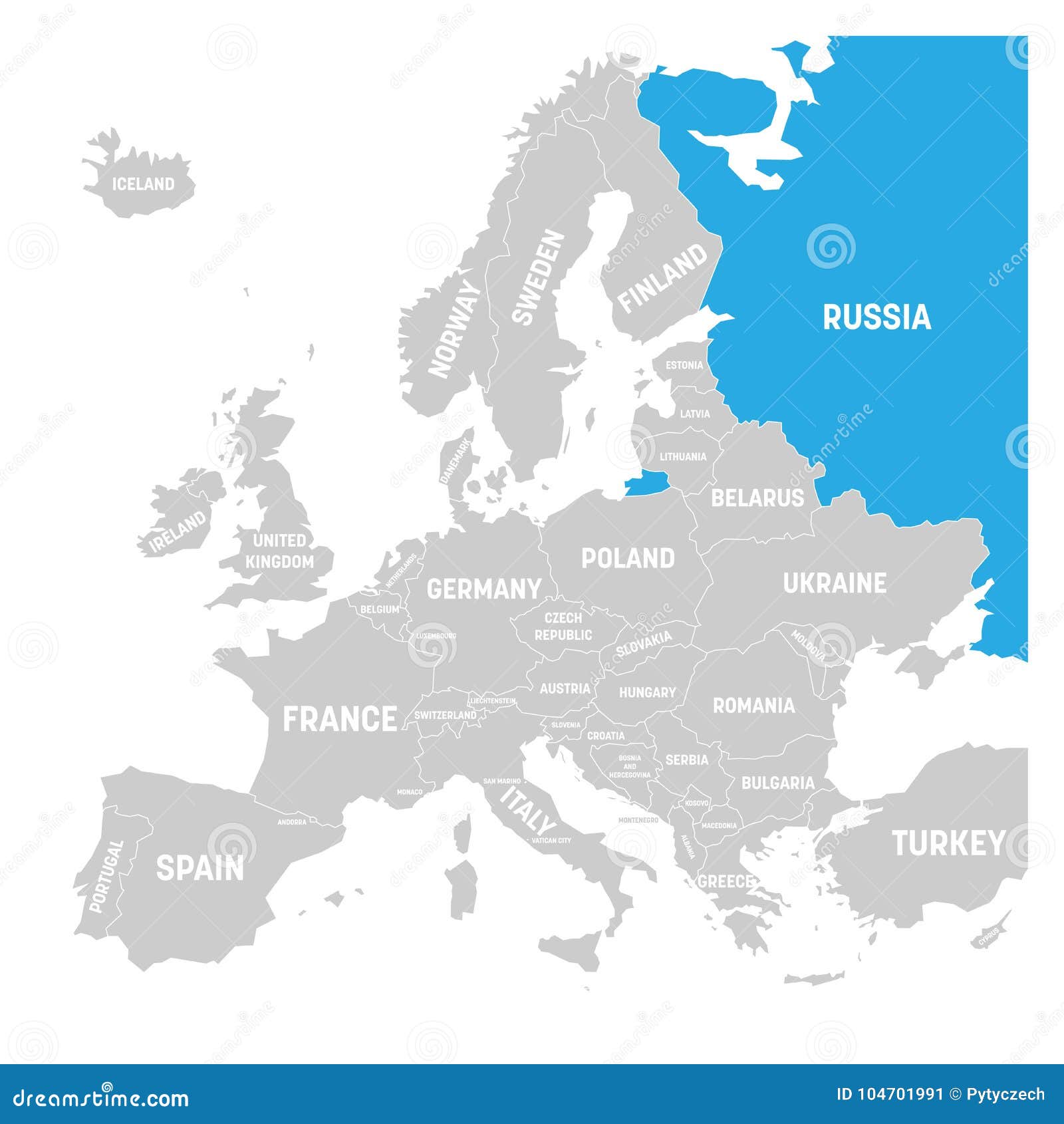 blank map europe russia