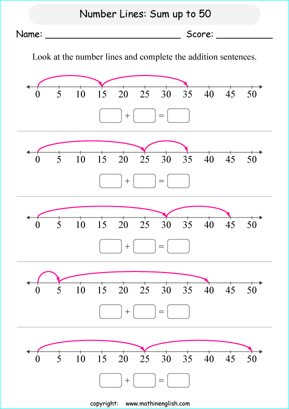 Printable primary math worksheet for math grades 1 to 6 based on ...
