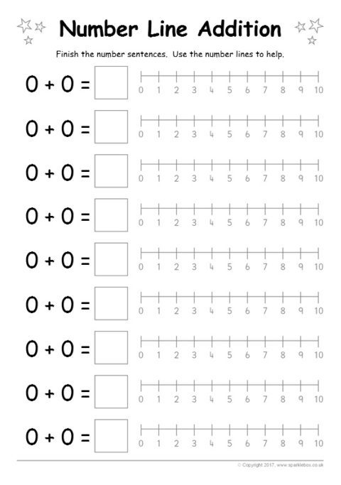 blank number line worksheet ks1