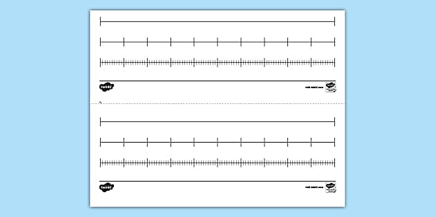 blank number line worksheet ks1