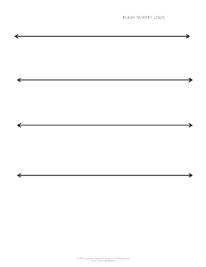 blank number line worksheet