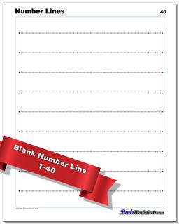 blank number line worksheet