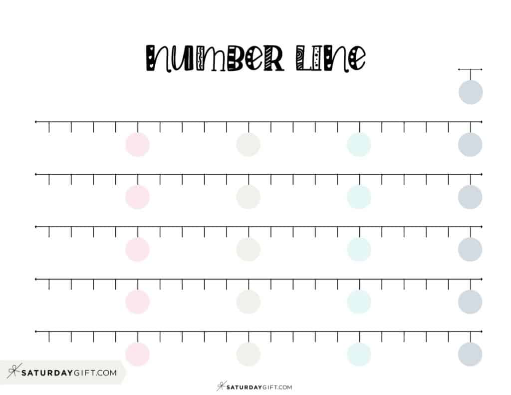 Number Line 1 to 100 &  0 to 100 - 10 Cute &  Free Printables