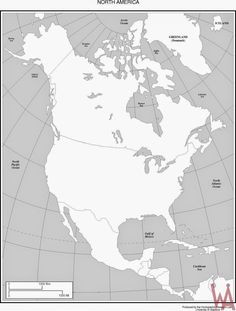 blank printable map of the united states and canada