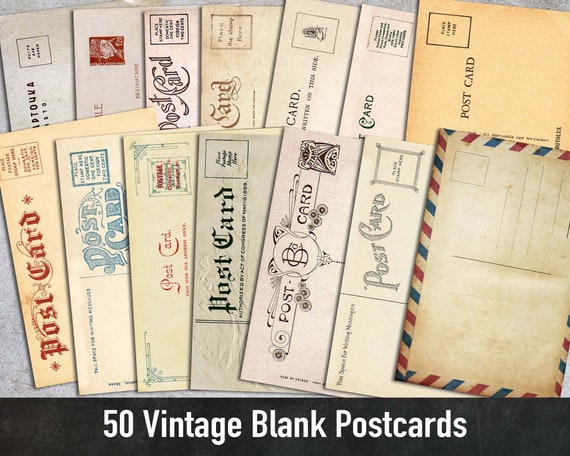 blank printable postcards uk