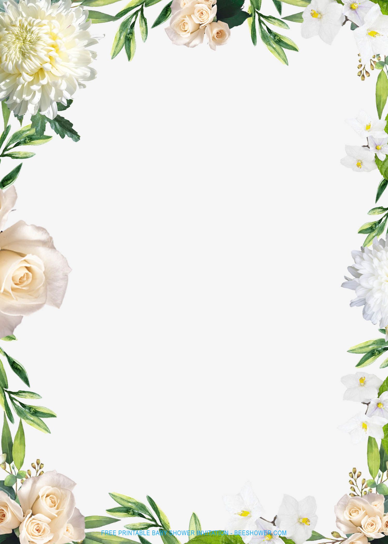 blank printable wedding invitations free
